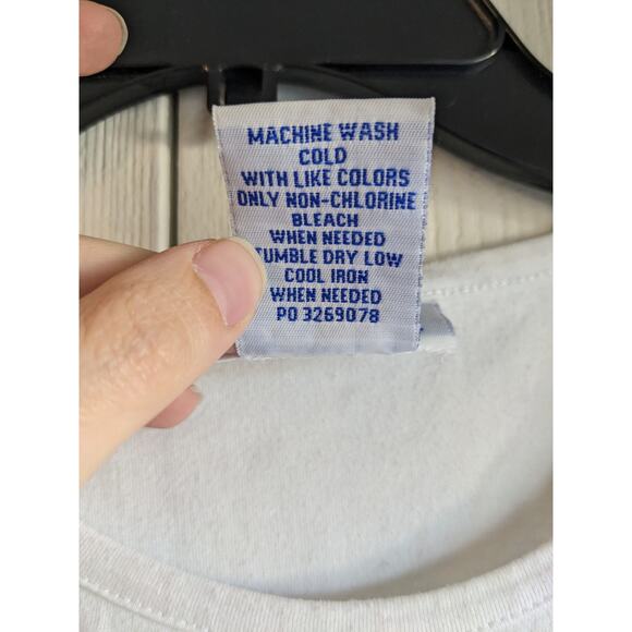 Blair Women's White Sleeveless Green Floral Blended Fiber Tank Top Size L - Picture 4 of 4